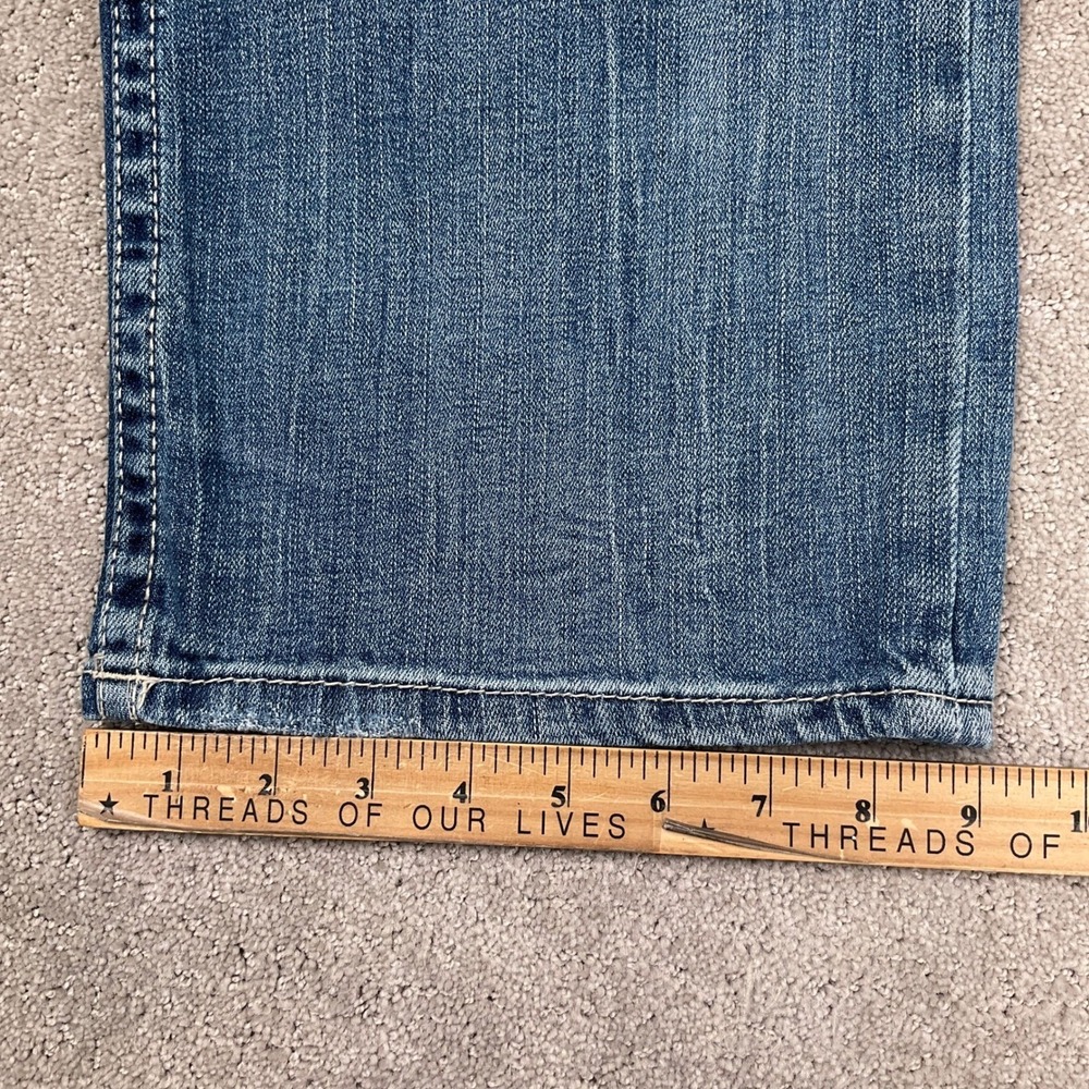 BKE Tyler Jeans Mens 42R Blue Whisker Straight Leg Y2K Rock Casual Stretch Denim - Picture 9 of 12